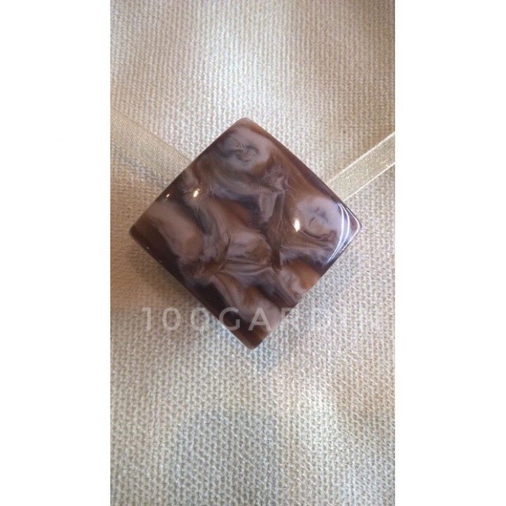Магнит для штор Квадрат кофейный